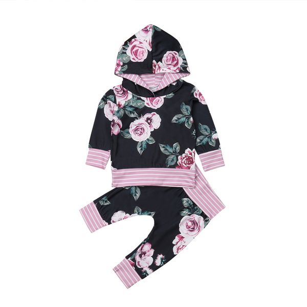 spring newborn baby boys girls flower hooded t-shirt pants leggings outfit set purple stripe sweatshirt clothes, White
spring newborn baby boys girls flower hooded t-shirt pants leggings outfit set purple stripe sweatshirt clothes, White
