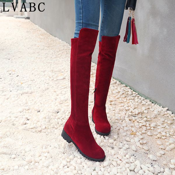 women autumn/winter shoes square high heel women over the knee boots ladies party boots long snow plus size 33-46, Black
women autumn/winter shoes square high heel women over the knee boots ladies party boots long snow plus size 33-46, Black