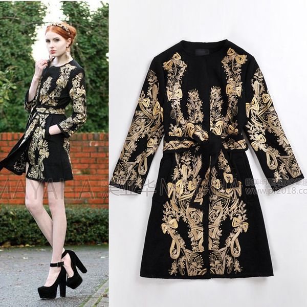 новая зимняя одежда тяжелая золотая нить вышивка пальто горячий большой размер, Black
новая зимняя одежда тяжелая золотая нить вышивка пальто горячий большой размер, Black