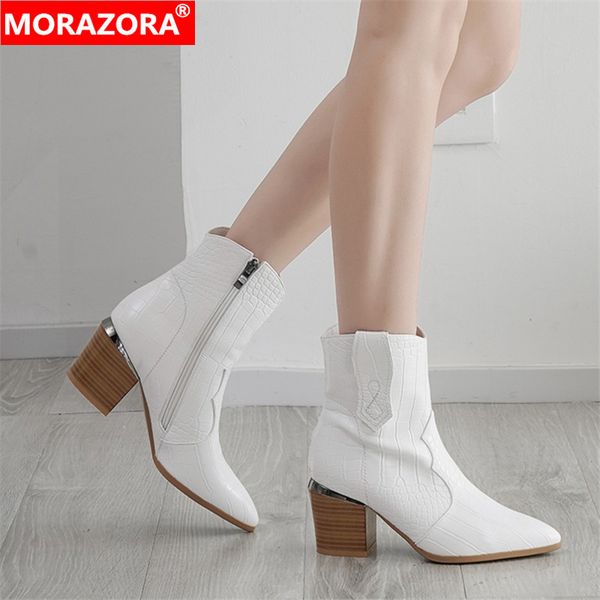 plus size 34-48 new ankle boots women zipper square high heels cowboy western boots quality lady autumn winter shoes women, Black
plus size 34-48 new ankle boots women zipper square high heels cowboy western boots quality lady autumn winter shoes women, Black