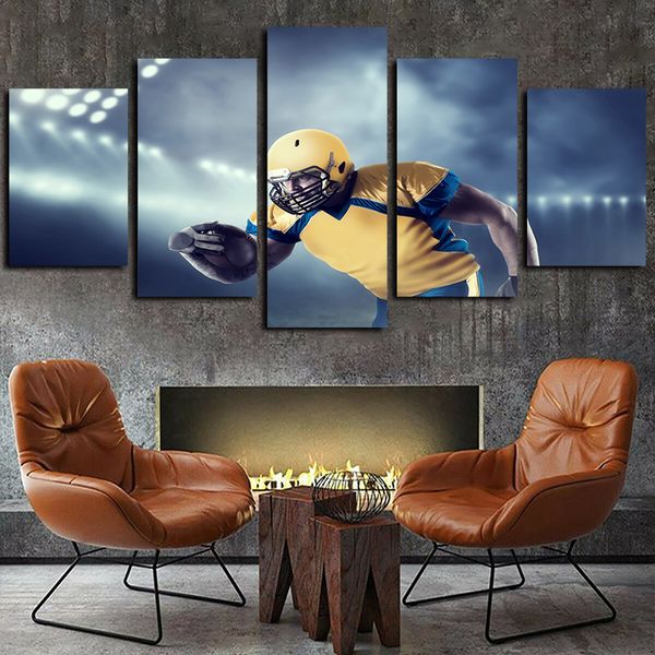5 panels american football men helmet ball artworks canvas wall art for kid home wall decor abstract poster canvas print oil painting
5 panels american football men helmet ball artworks canvas wall art for kid home wall decor abstract poster canvas print oil painting