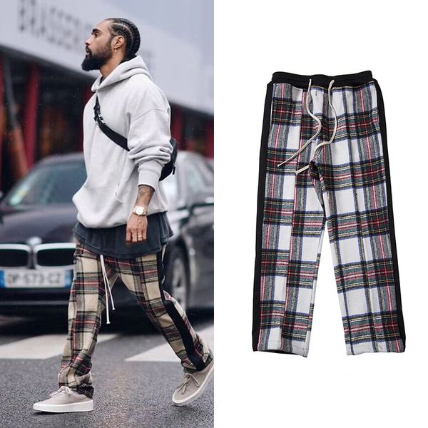mens track pants vintage scottish plaid woolen joggers pants european american streetwear black striped loose lattice trousers
mens track pants vintage scottish plaid woolen joggers pants european american streetwear black striped loose lattice trousers