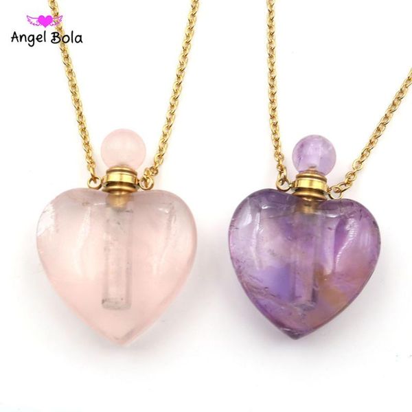 heart shaped perfume bottle pendant necklaces essential oil diffuser stainless steel chain necklace ladies anniversary gifts, Silver
heart shaped perfume bottle pendant necklaces essential oil diffuser stainless steel chain necklace ladies anniversary gifts, Silver