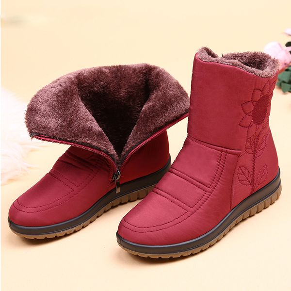 Snow Boots Ladies Waterproof Warm Ankle Boots Wedges Platform Plush Shoes female Botas Embroider boot, Black
Snow Boots Ladies Waterproof Warm Ankle Boots Wedges Platform Plush Shoes female Botas Embroider boot, Black