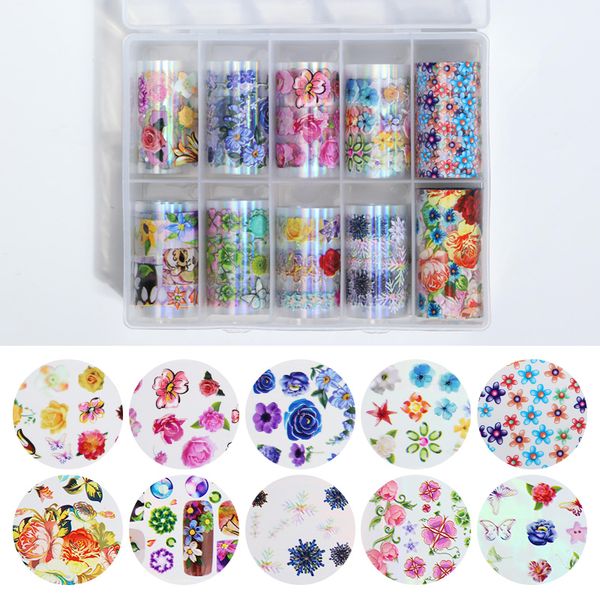 10 rolls/set nail foils holographic laser rose gold matte metal mixed patterns transfer stickers decals nail decoration, Black
10 rolls/set nail foils holographic laser rose gold matte metal mixed patterns transfer stickers decals nail decoration, Black