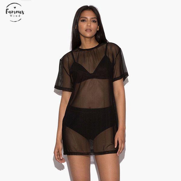 2020 dress women black gauze mesh dresses sheer mini dress loose beach sundress black solid pure transparent dresses, Black;gray
2020 dress women black gauze mesh dresses sheer mini dress loose beach sundress black solid pure transparent dresses, Black;gray