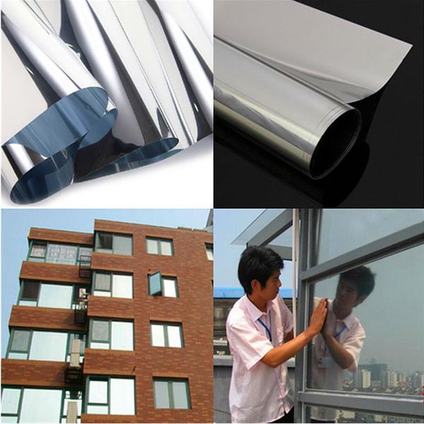 silver&silver solar tint film one way vision self-adhesive building window stickers protect privacy office/hallway 0.5x6m
silver&silver solar tint film one way vision self-adhesive building window stickers protect privacy office/hallway 0.5x6m