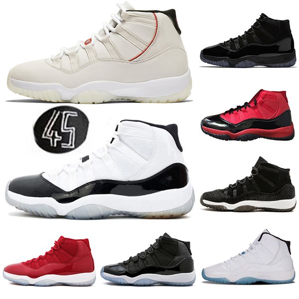 11 11s Concord 45 Cap and Gown Gym Red Chicago Platinum Tint Space Jams Midnight Navy Men Basketball Shoes Designer sports Sneakers 36-47
11 11s Concord 45 Cap and Gown Gym Red Chicago Platinum Tint Space Jams Midnight Navy Men Basketball Shoes Designer sports Sneakers 36-47