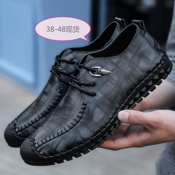 aq324 loafers lace-up man shoes men leather loafers breathable casual mens shoes spring driving shoe plus size men moccasins, Black
aq324 loafers lace-up man shoes men leather loafers breathable casual mens shoes spring driving shoe plus size men moccasins, Black