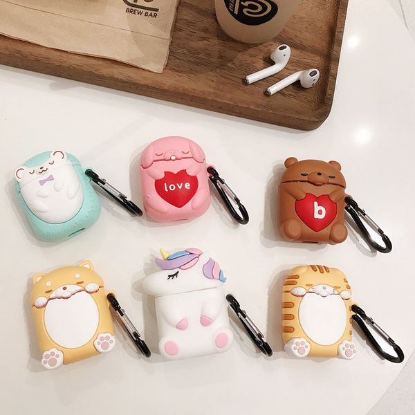 3d unicorn earphone case for airpods 1 2 silicone cover headphone case earbuds case cover with hook
3d unicorn earphone case for airpods 1 2 silicone cover headphone case earbuds case cover with hook