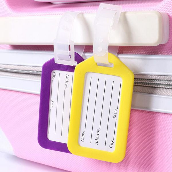 classic plastic luggage tag travel suitcase baggage travel accessorie mixproof boarding tag address label name id tags 6 color, Black
classic plastic luggage tag travel suitcase baggage travel accessorie mixproof boarding tag address label name id tags 6 color, Black