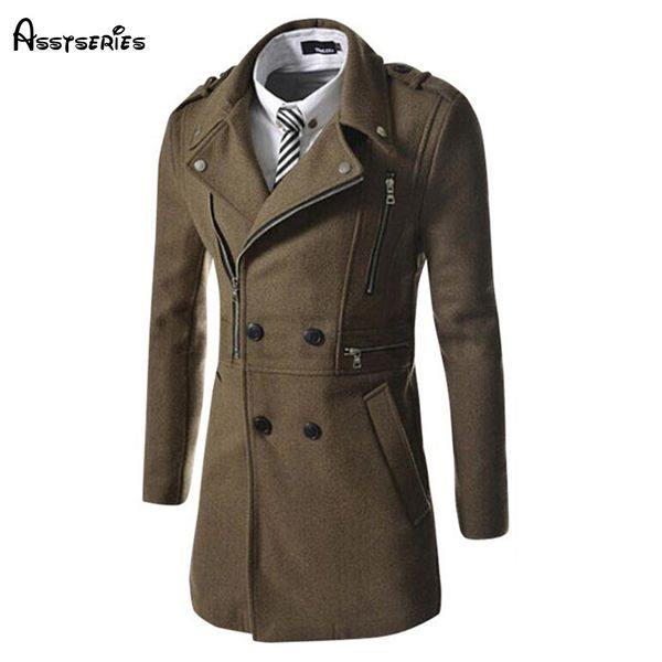 men outwear woolen coat autumn winter men's fashion coat multi zipper design woolen d99, Black
men outwear woolen coat autumn winter men's fashion coat multi zipper design woolen d99, Black