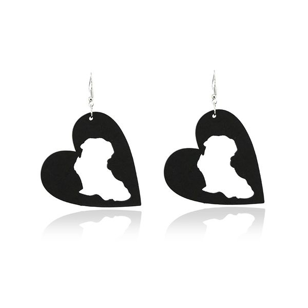 sanshoor heart black wood drop earrings ethnic african wooden dangle hanging earrings for women jewelry, Silver
sanshoor heart black wood drop earrings ethnic african wooden dangle hanging earrings for women jewelry, Silver