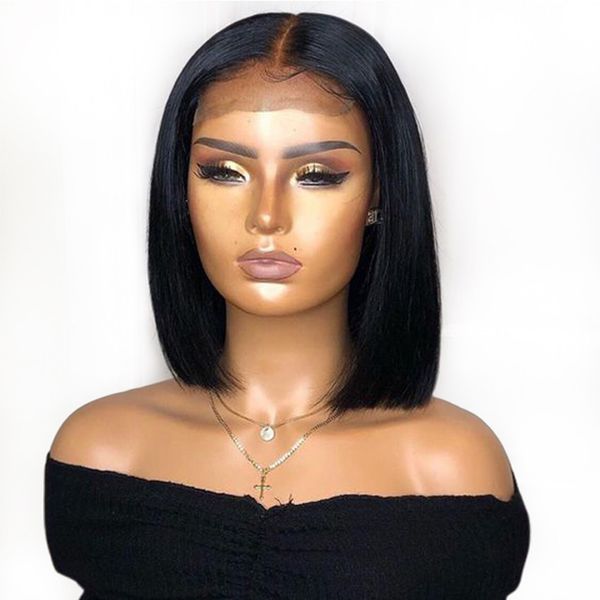 13x6 deep part lace front bob wigs with baby hair pre plucked short human hair blunt cut wigs brazilian virgin for black women, Black;brown
13x6 deep part lace front bob wigs with baby hair pre plucked short human hair blunt cut wigs brazilian virgin for black women, Black;brown