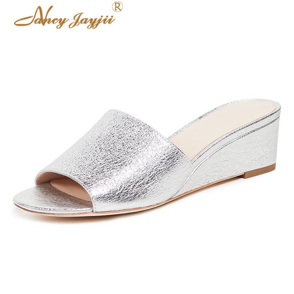 nancyjayjii women shoes slippers black/silver solid wedges high heel indoor summer basic casual fashion leisure classic
nancyjayjii women shoes slippers black/silver solid wedges high heel indoor summer basic casual fashion leisure classic