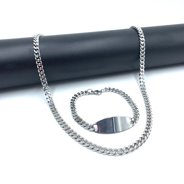 charm stainless steel necklace geometric bracelet fashion men women silver jewelry gifts 6mm
charm stainless steel necklace geometric bracelet fashion men women silver jewelry gifts 6mm