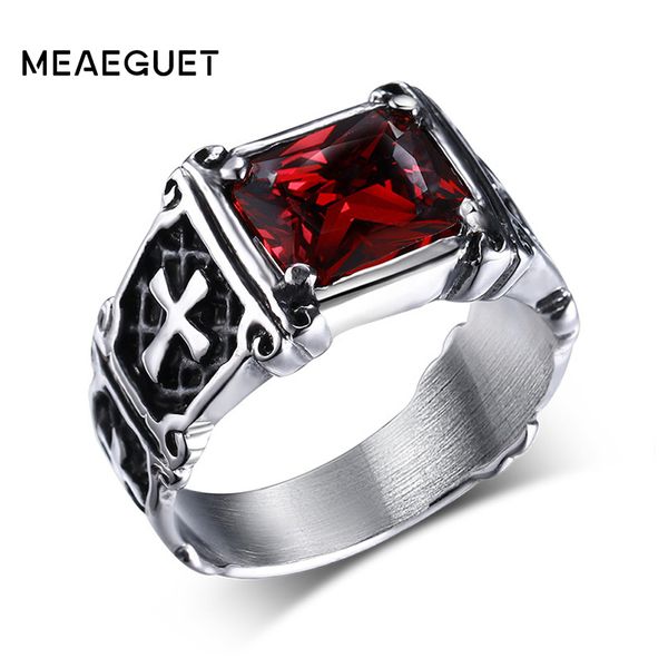 cluster rings vintage red crystal stone knight ring jewelry for men stainless steel cross pattern middle ages style anel cruz drop, Golden;silver
cluster rings vintage red crystal stone knight ring jewelry for men stainless steel cross pattern middle ages style anel cruz drop, Golden;silver