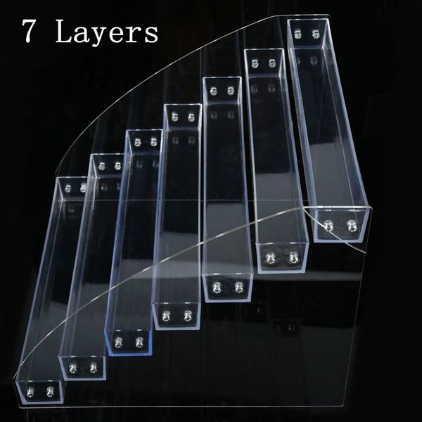 1 pc 2-7layers removable rack acrylic clear nail polish cosmetic varnish display stand holder manicure tool organizer storage, Silver
1 pc 2-7layers removable rack acrylic clear nail polish cosmetic varnish display stand holder manicure tool organizer storage, Silver