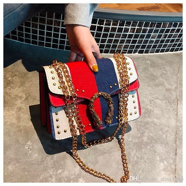 new fashion leather ladies stripes rivet bags chain shoulder cross body purse messenger bags kuankuanxiu //9
new fashion leather ladies stripes rivet bags chain shoulder cross body purse messenger bags kuankuanxiu //9