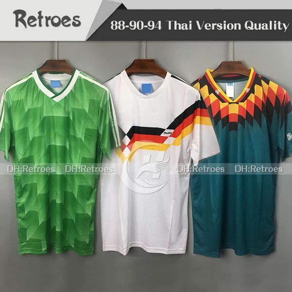 1988 1990 germany retro soccer jerseys 1994 futbol camisa deutschland home #18 klinsmann #10 matthias 88 90 94 away classic football shirt, Black;yellow
1988 1990 germany retro soccer jerseys 1994 futbol camisa deutschland home #18 klinsmann #10 matthias 88 90 94 away classic football shirt, Black;yellow