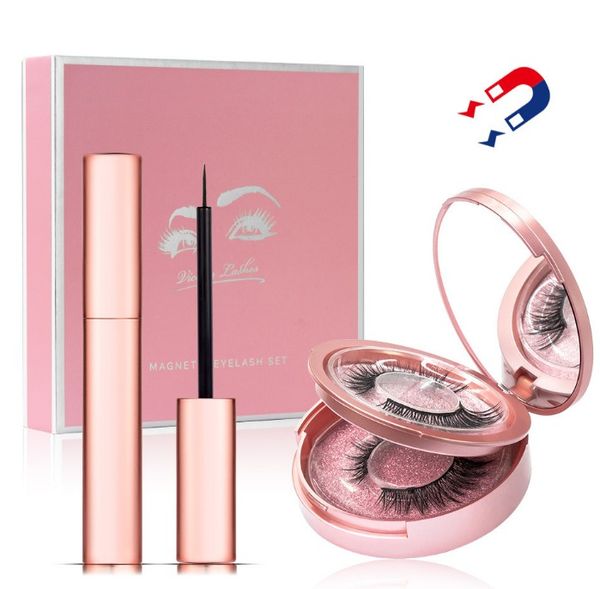 2 pairs magnetic lashes +liquid eyeliner+tweeze 5 magnets lashes natural set false eyelashes set fake eyelash makeup set epacket
2 pairs magnetic lashes +liquid eyeliner+tweeze 5 magnets lashes natural set false eyelashes set fake eyelash makeup set epacket