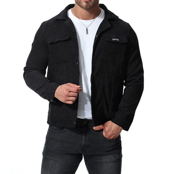 design corduroy jacket men casual coat autumn slim fit double pockets men jackets comfortable black outerwear 4xl, Black;brown
design corduroy jacket men casual coat autumn slim fit double pockets men jackets comfortable black outerwear 4xl, Black;brown