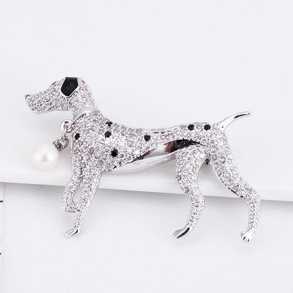 trendy freshwater pearl zircon crystal spotty dog brooch collar pins women corsage silver tone brass lapel pin for party formal dress decor, Gray
trendy freshwater pearl zircon crystal spotty dog brooch collar pins women corsage silver tone brass lapel pin for party formal dress decor, Gray