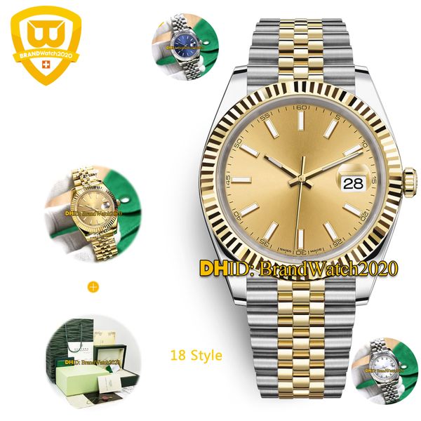 2020 luxury mens watches 126334 automatic mechanical 316l stainless steel calendar wristwatches 41mm diamond datejust date watches 18 style, Slivery;brown
2020 luxury mens watches 126334 automatic mechanical 316l stainless steel calendar wristwatches 41mm diamond datejust date watches 18 style, Slivery;brown