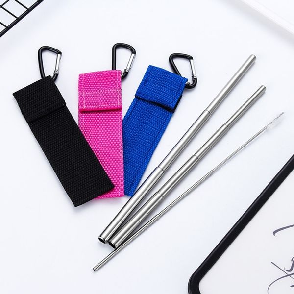 stainless steel portabletelescopic straw metal brush with bag portable set for travel retractable other dinnerware
stainless steel portabletelescopic straw metal brush with bag portable set for travel retractable other dinnerware