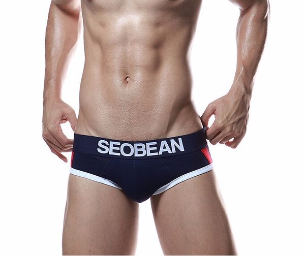 brand seobean men's cotton underwear low waist briefs fashion skinny pouch gay underpants 5 colors, Black;white
brand seobean men's cotton underwear low waist briefs fashion skinny pouch gay underpants 5 colors, Black;white