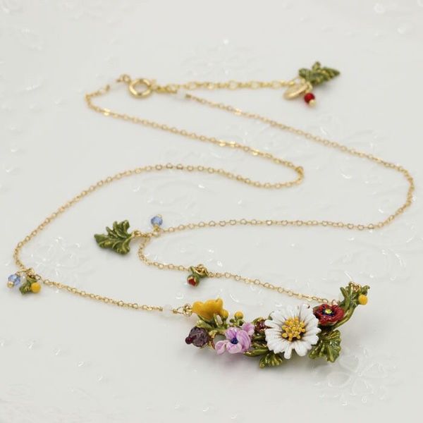 2018 amybaby luxury enamel glaze red flowers ladybird womens long necklace jewelry for party, Silver
2018 amybaby luxury enamel glaze red flowers ladybird womens long necklace jewelry for party, Silver