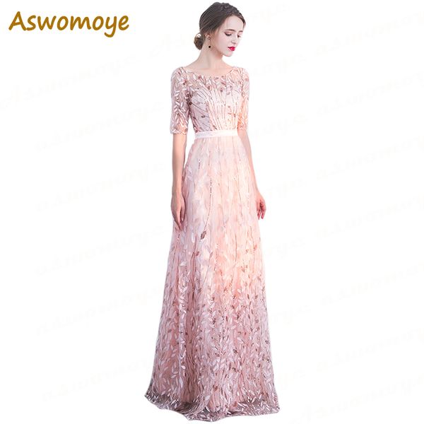 illusion o-neck long evening dress 2018 new stylish party dresses a line luxury half sleeve appliques prom dress robe, White;black
illusion o-neck long evening dress 2018 new stylish party dresses a line luxury half sleeve appliques prom dress robe, White;black
