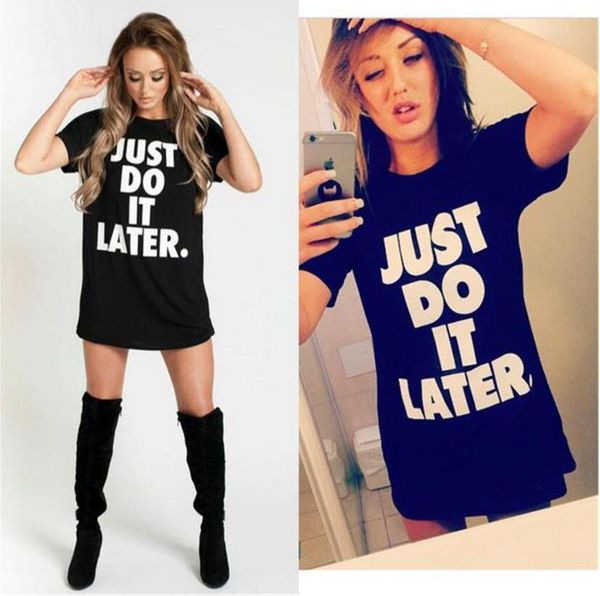 wholesale- 2016 summer just do later printed tee shirt femme clothe for women female tshirt tumblr poleras vetement camisetas mujer t-shirt, White
wholesale- 2016 summer just do later printed tee shirt femme clothe for women female tshirt tumblr poleras vetement camisetas mujer t-shirt, White