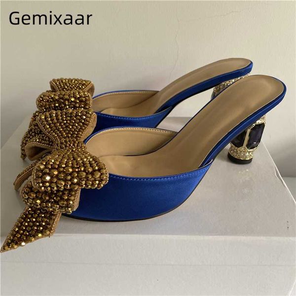 big crystal butterfly-knot high heel shoes woman jeweled diamond heel luxury satin party shoes fashion runway slippers women, Black
big crystal butterfly-knot high heel shoes woman jeweled diamond heel luxury satin party shoes fashion runway slippers women, Black