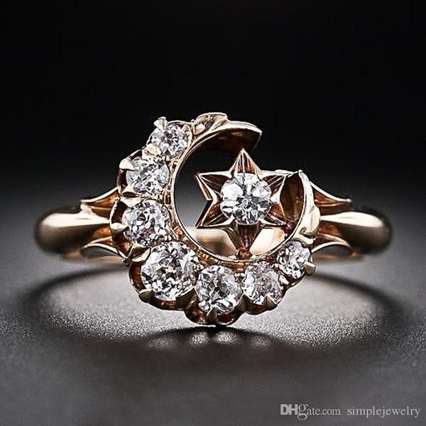choucong handmade moon star ring 5a zircon cz rose gold filled anniversary wedding band rings for women men finger jewelry, Slivery;golden
choucong handmade moon star ring 5a zircon cz rose gold filled anniversary wedding band rings for women men finger jewelry, Slivery;golden