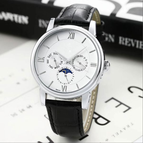 steel watches fashion casual men quality strap watch stainless classic brand ar2434 leather quartz sports military men's wristwatch gvo, Slivery;brown
steel watches fashion casual men quality strap watch stainless classic brand ar2434 leather quartz sports military men's wristwatch gvo, Slivery;brown