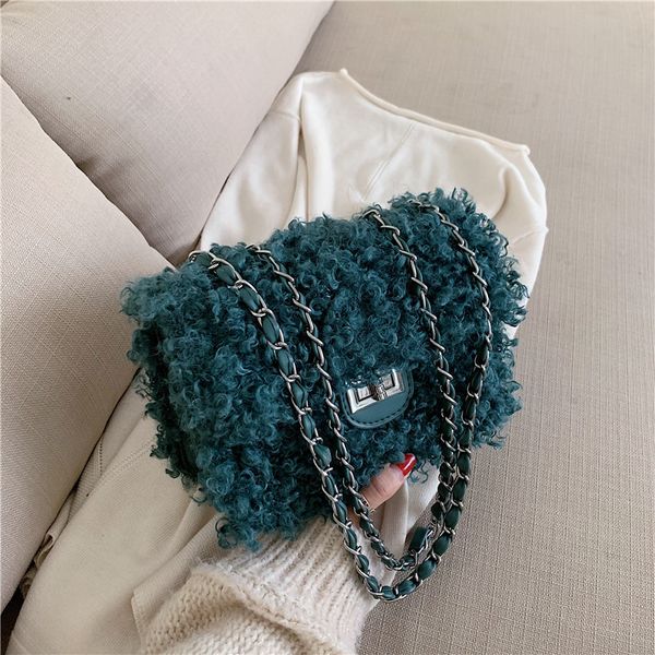 fashion plush women's messenger bags chic lock metal chain crossbody bags for women simple solid design ladies shoulder bag
fashion plush women's messenger bags chic lock metal chain crossbody bags for women simple solid design ladies shoulder bag