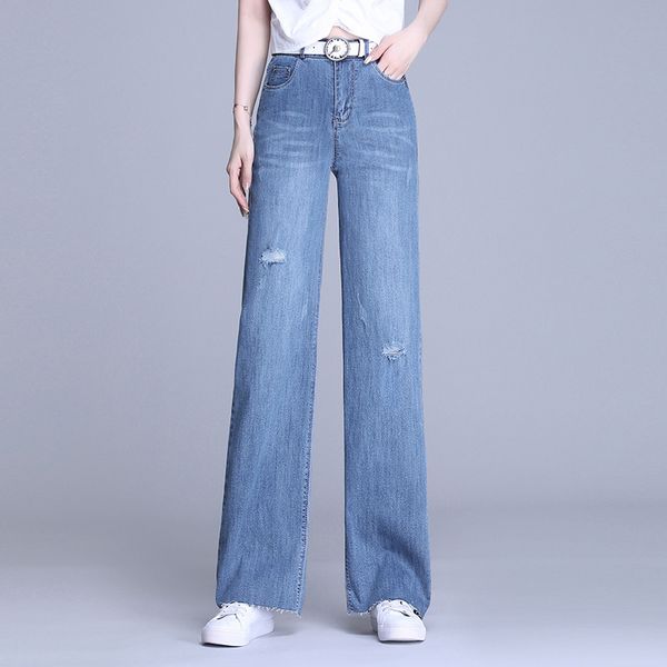 harajuku full-length women jeans 2020 high waist ladies wide leg blue ripped jeans straight denim pants streetwear
harajuku full-length women jeans 2020 high waist ladies wide leg blue ripped jeans straight denim pants streetwear