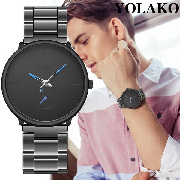 yolako men's quartz watches male business steel watch simple men sport clock gift wristwatch a4, Slivery;brown
yolako men's quartz watches male business steel watch simple men sport clock gift wristwatch a4, Slivery;brown