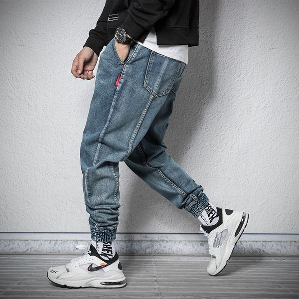 мода streetwear мужские джинсы ретро синий срощенной denim гарем брюки японские винтажные дизайнер хип-хоп джинсы мужчины штанах, Blue
мода streetwear мужские джинсы ретро синий срощенной denim гарем брюки японские винтажные дизайнер хип-хоп джинсы мужчины штанах, Blue