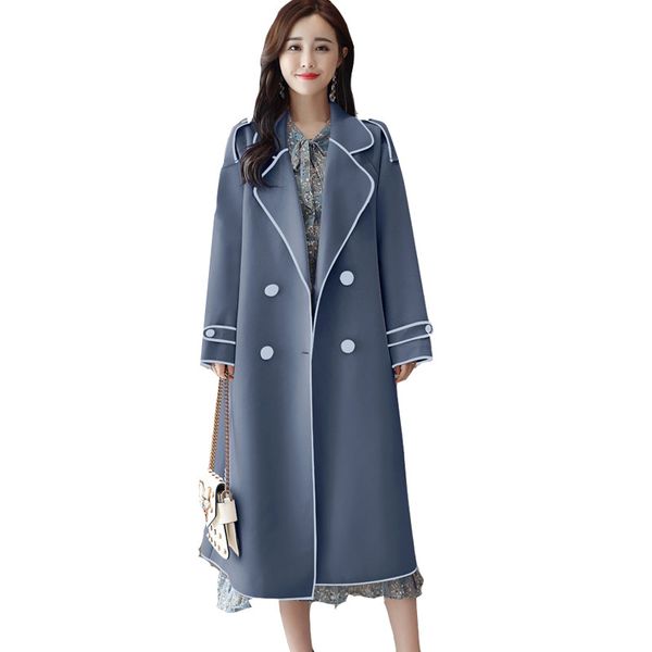 trench coat for women 2019 spring autumn new women's long loose double-breasted casual slim coat female windbreaker large size, Tan;black
trench coat for women 2019 spring autumn new women's long loose double-breasted casual slim coat female windbreaker large size, Tan;black