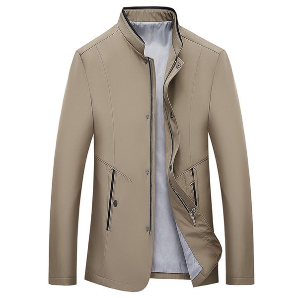 2019 casual men's jacket spring stand collar fashion pockets jacket men coats winter male outerwear autumn overcoat solid 5xl, Black;brown
2019 casual men's jacket spring stand collar fashion pockets jacket men coats winter male outerwear autumn overcoat solid 5xl, Black;brown