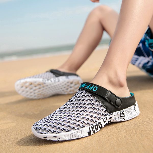 men's summer sandals breathable mesh men slippers casual shoes outdoor slip on lightweight shoes flip flops beach sandals, Black
men's summer sandals breathable mesh men slippers casual shoes outdoor slip on lightweight shoes flip flops beach sandals, Black
