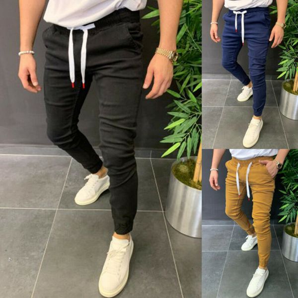 men winter trousers fashion solid sweatpants run joggers slim casual sweatpants sport running pants, Black;blue
men winter trousers fashion solid sweatpants run joggers slim casual sweatpants sport running pants, Black;blue