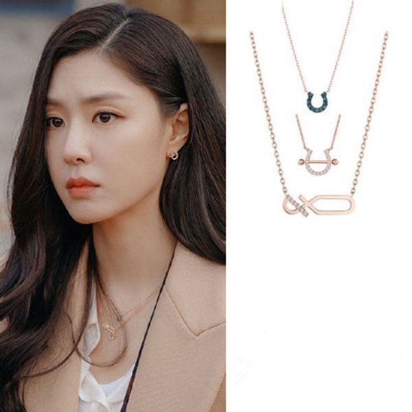 korean drama love forced landing xu dan xu wisdom same necklace 2020 new lucky eight character horseshoe clavicle chain, Silver
korean drama love forced landing xu dan xu wisdom same necklace 2020 new lucky eight character horseshoe clavicle chain, Silver