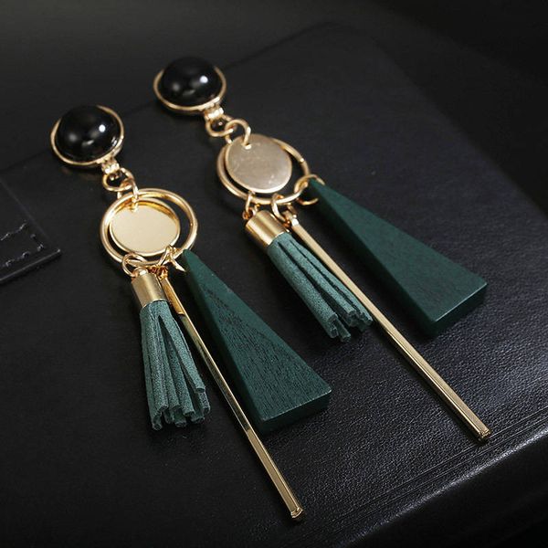 2019 personality fashion geometric triangle wood earrings retro woman tassel long earrings women jewelry, Silver
2019 personality fashion geometric triangle wood earrings retro woman tassel long earrings women jewelry, Silver
