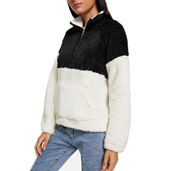 fashion womens plush autumn winter warm outerwear coats oversize fluffy fleece sweatshirt outwear casual standing collar coat, Black;brown
fashion womens plush autumn winter warm outerwear coats oversize fluffy fleece sweatshirt outwear casual standing collar coat, Black;brown