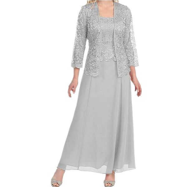 elegant silver lace mothers dress suit for mother of the bride groom ladies womens chiffon party dress custom made wedding guest gowns, Black;red
elegant silver lace mothers dress suit for mother of the bride groom ladies womens chiffon party dress custom made wedding guest gowns, Black;red