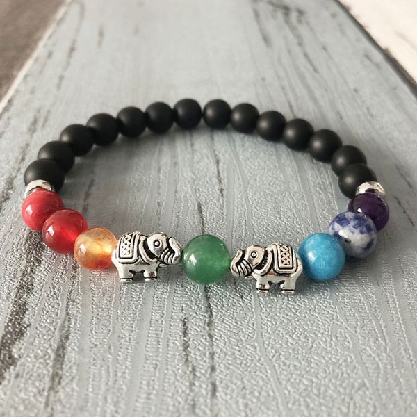 7 chakra bracelet with elephant black onyx boho elephant bracelets chakra good luck reiki healing bracelet gift, Golden;silver
7 chakra bracelet with elephant black onyx boho elephant bracelets chakra good luck reiki healing bracelet gift, Golden;silver