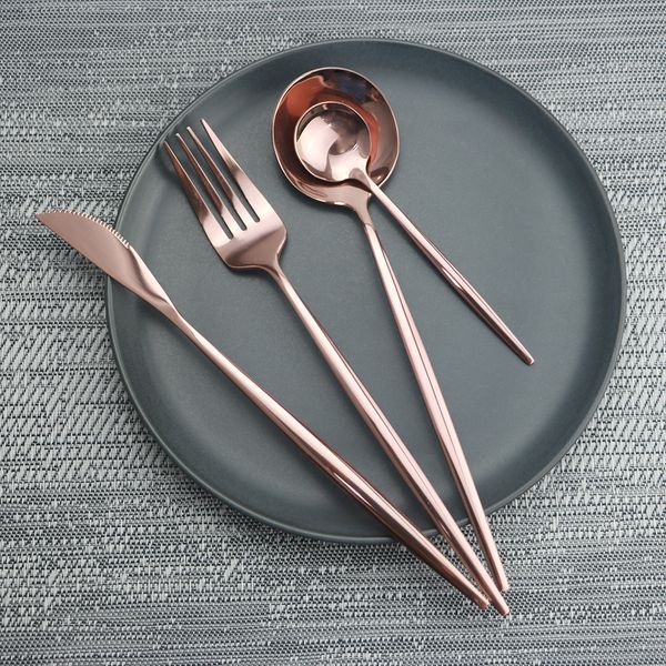 24pcs rose dinnerware set 304 stainless steel mirror tableware set knife fork spoon tea spoon cutlery silverware with gift box
24pcs rose dinnerware set 304 stainless steel mirror tableware set knife fork spoon tea spoon cutlery silverware with gift box